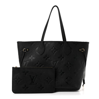 Louis Vuitton Empreinte Monogram Giant Neverfull MM Black 3 of 10