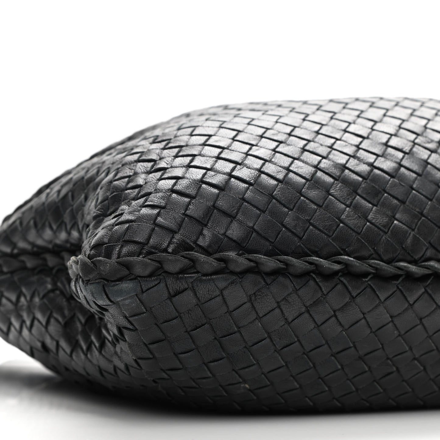 Nappa Intrecciato Large Veneta Hobo Black