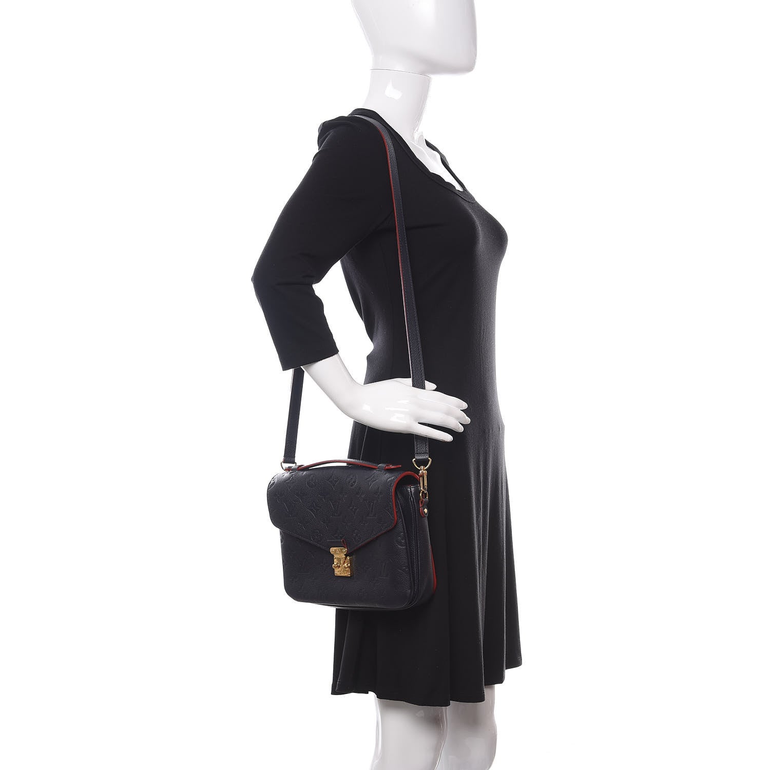 Louis Vuitton Empreinte Pochette Metis Marine Rouge 2 of 9