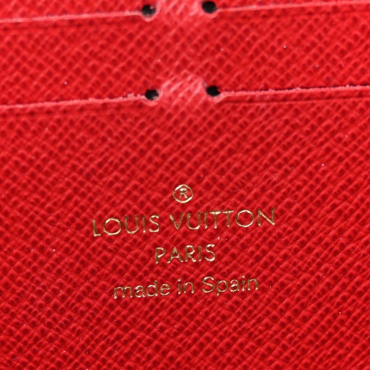 Louis Vuitton Damier Ebene Clemence Wallet Cherry 6 of 9