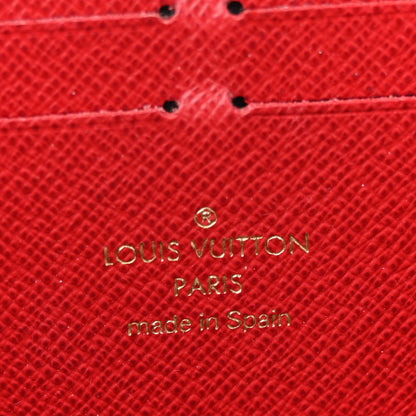 Louis Vuitton Damier Ebene Clemence Wallet Cherry 6 of 9