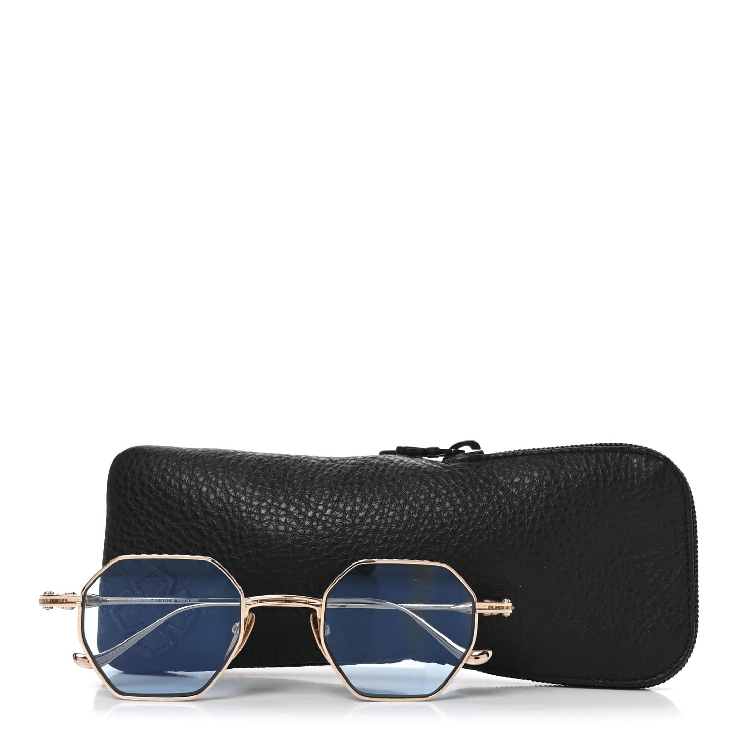 Metal Evaculation Sunglasses Gold Blue