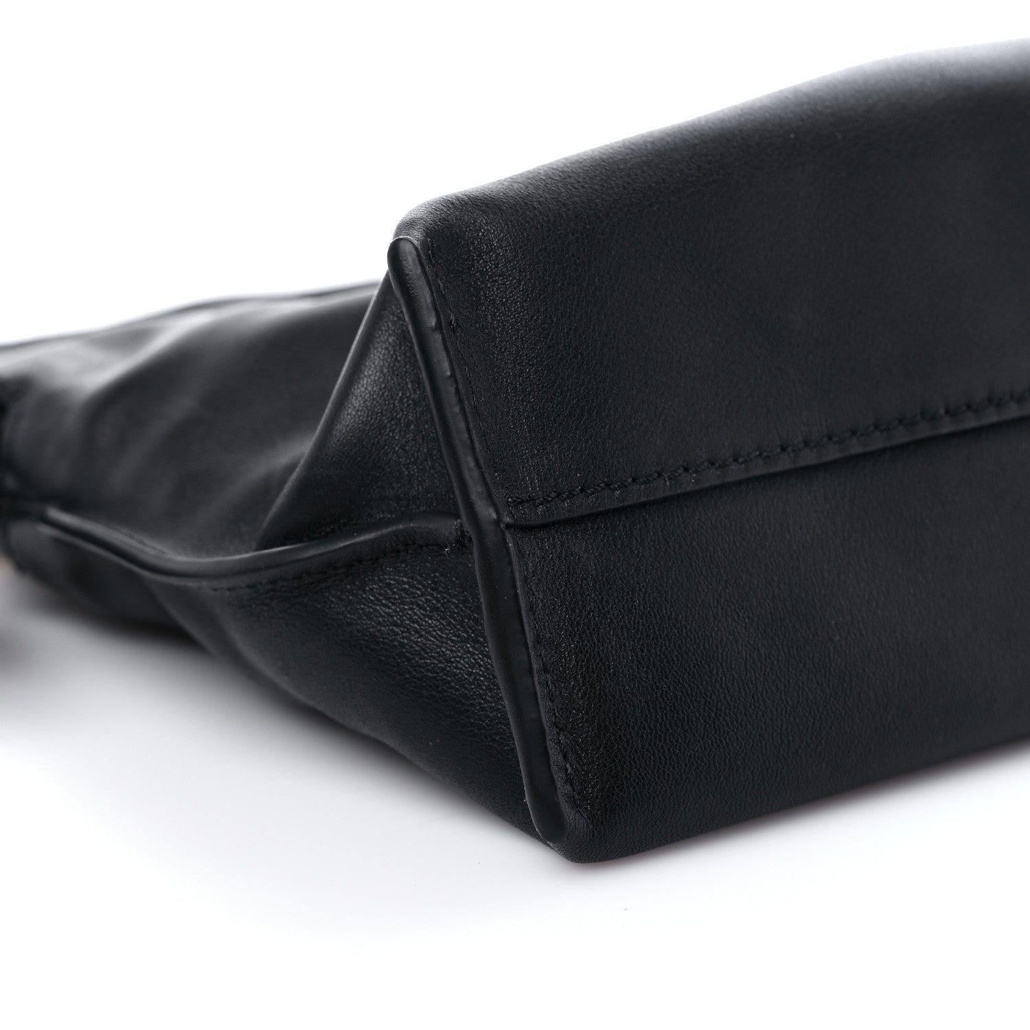 Loewe Nappa Calfskin Mini Flamenco Knot Clutch With Chain Black 6 of 8