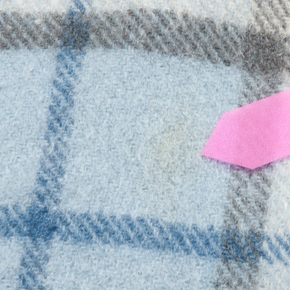 Burberry Cashmere Check Scarf Light Blue 6 of 6