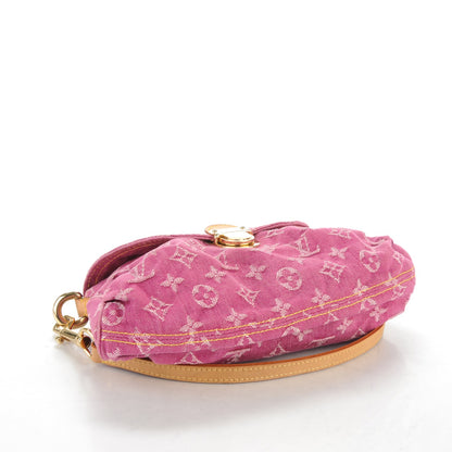 Louis Vuitton Monogram Denim Mini Pleaty Fuchsia 4 of 7