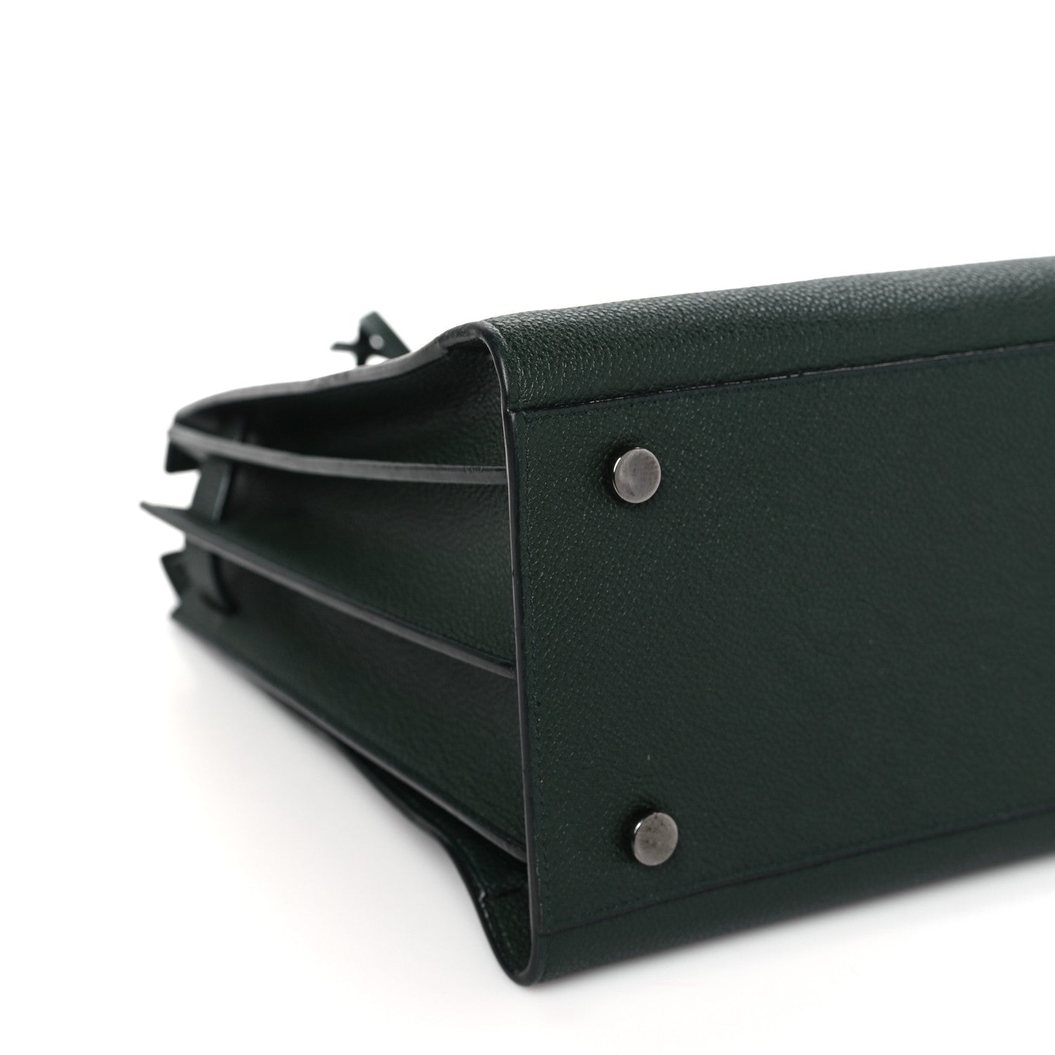 Saint Laurent Grained Calfskin Small Sac De Jour Green 8 of 11
