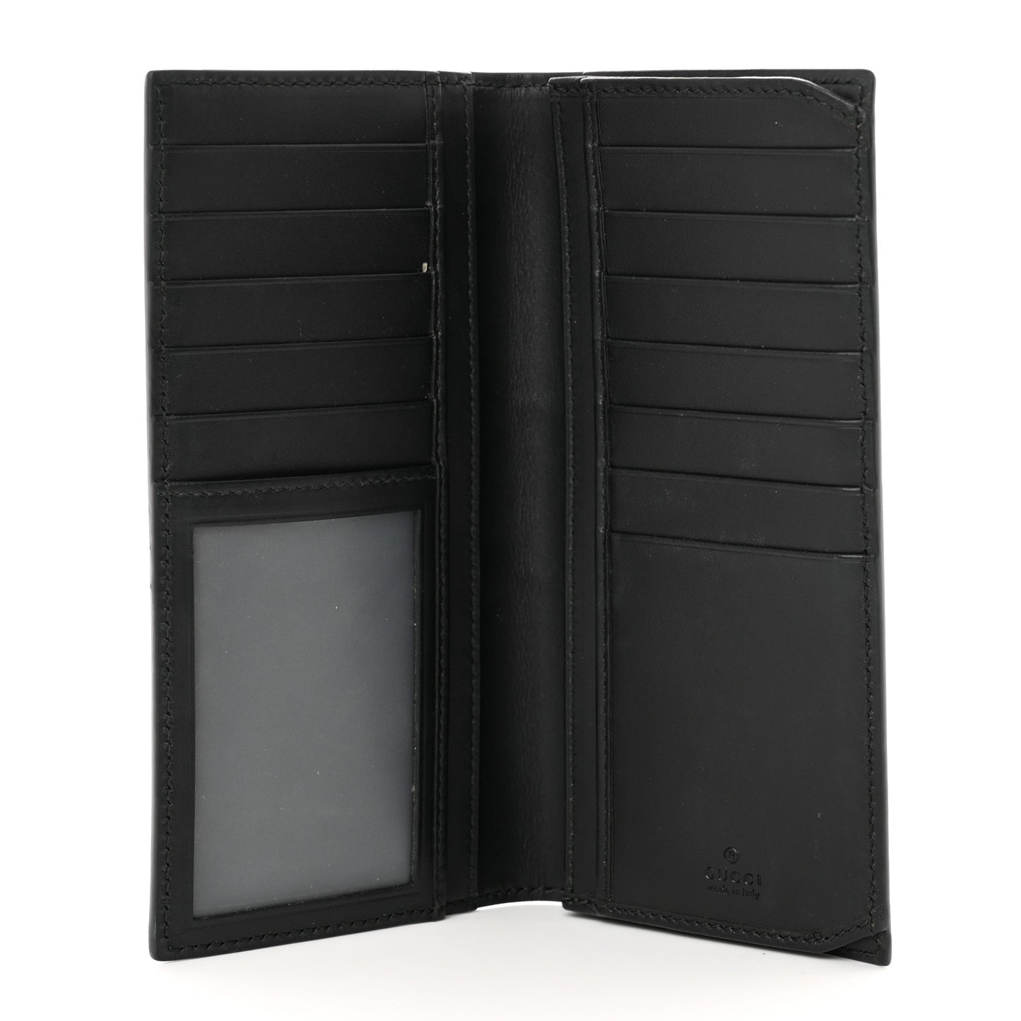 Guccissima Signature Web New Web Long Wallet Black