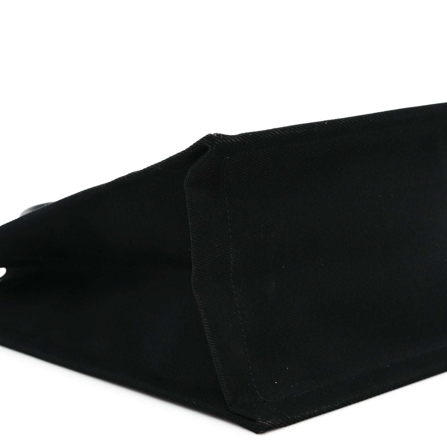 Linen Calfskin Rive Gauche Tote Black