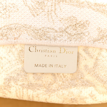 Christian Dior Canvas Embroidered Medium Dioriviera Toile De Jouy Book Tote Gold 6 of 15