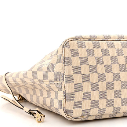 Louis Vuitton Damier Azur Braided Neverfull MM Pink 10 of 12