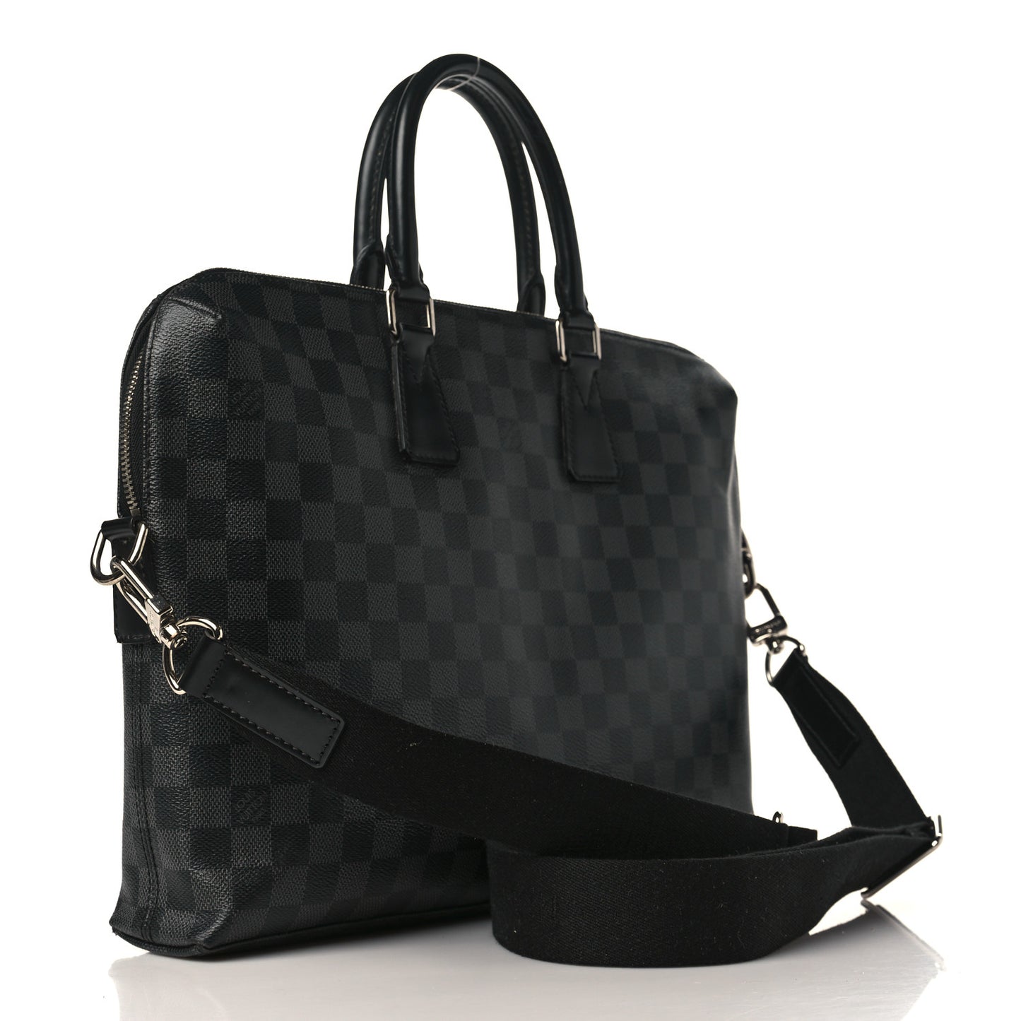 Damier Graphite Porte-Documents Jour