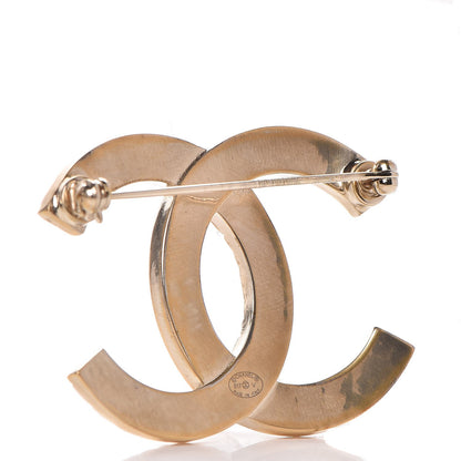 Chanel Baguette Crystal Quilted CC Brooch Gold 3 of 5