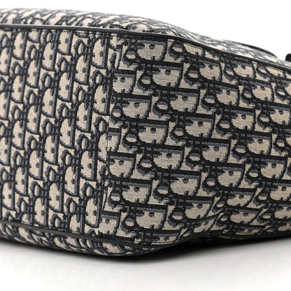 Christian Dior Oblique Saddle Tote Beige Black 10 of 10