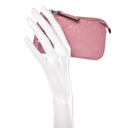Gucci Guccissima Signature Key Case Carmine Rose 2 of 9