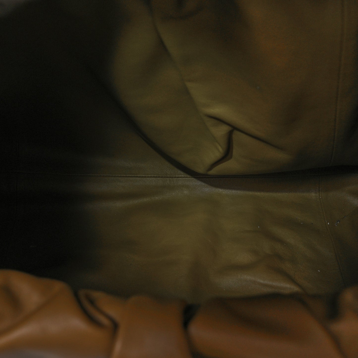 Smooth Butter Calfskin Large The Shoulder Pouch Teak