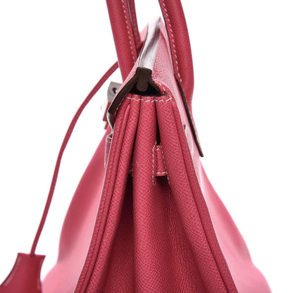 Hermes Epsom Candy Birkin 35 Rose Tyrien Rubis 13 of 41