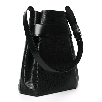 Louis Vuitton Epi Sac D'Epaule GM Black 3 of 7