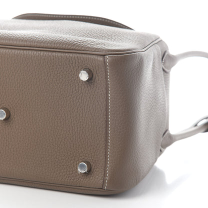 Hermes Taurillon Clemence Lindy 26 Etoupe 7 of 9