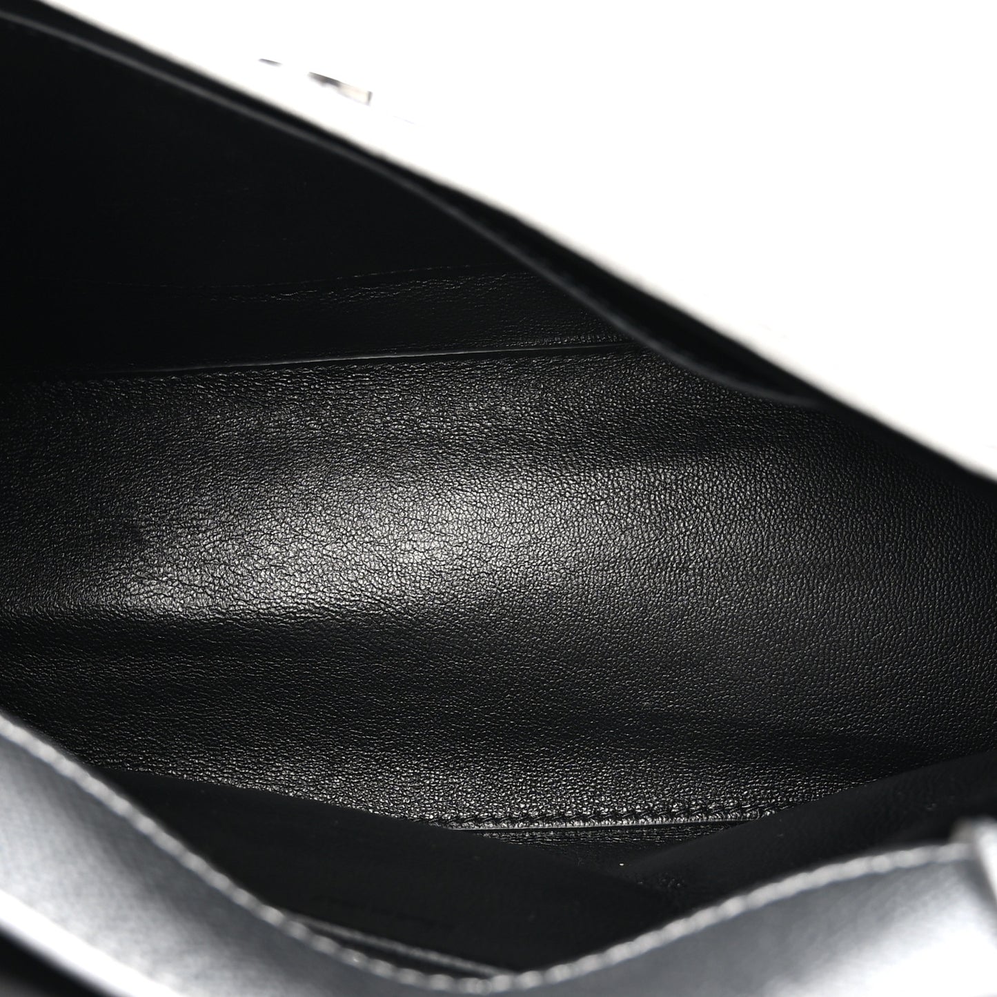 Metallic Soft Textured Calfskin Small Downtown Shoulder Bag Silver