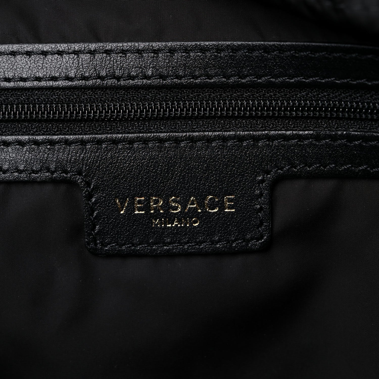 Versace Nylon Medusa Print Tote Black 6 of 9