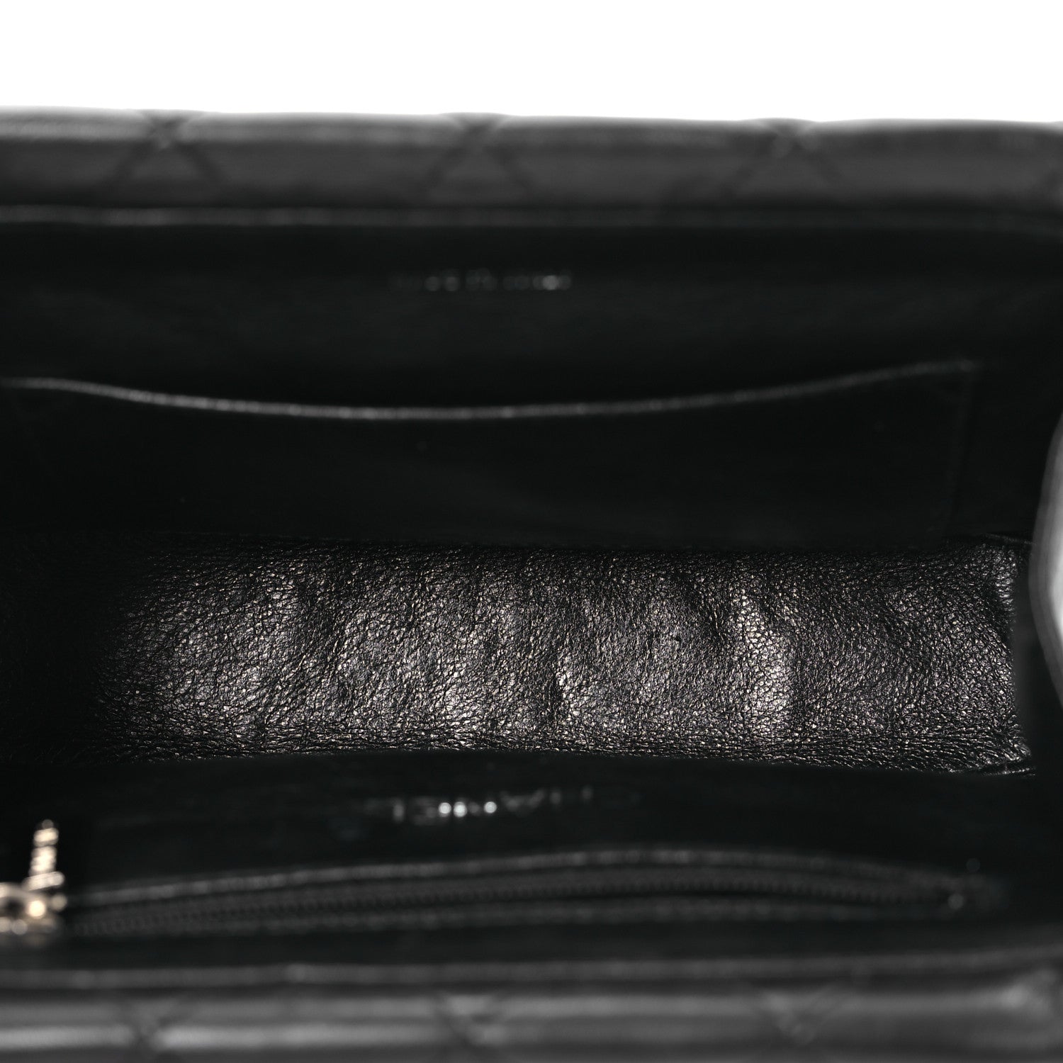 Chanel Lambskin Quilted Metal Frame Clutch Black 5 of 14