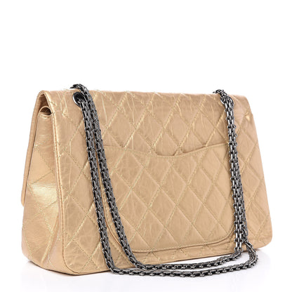 Chanel Metallic Aged Calfskin Quilted 2.55 Reissue 227 Flap Gold 3 of 13