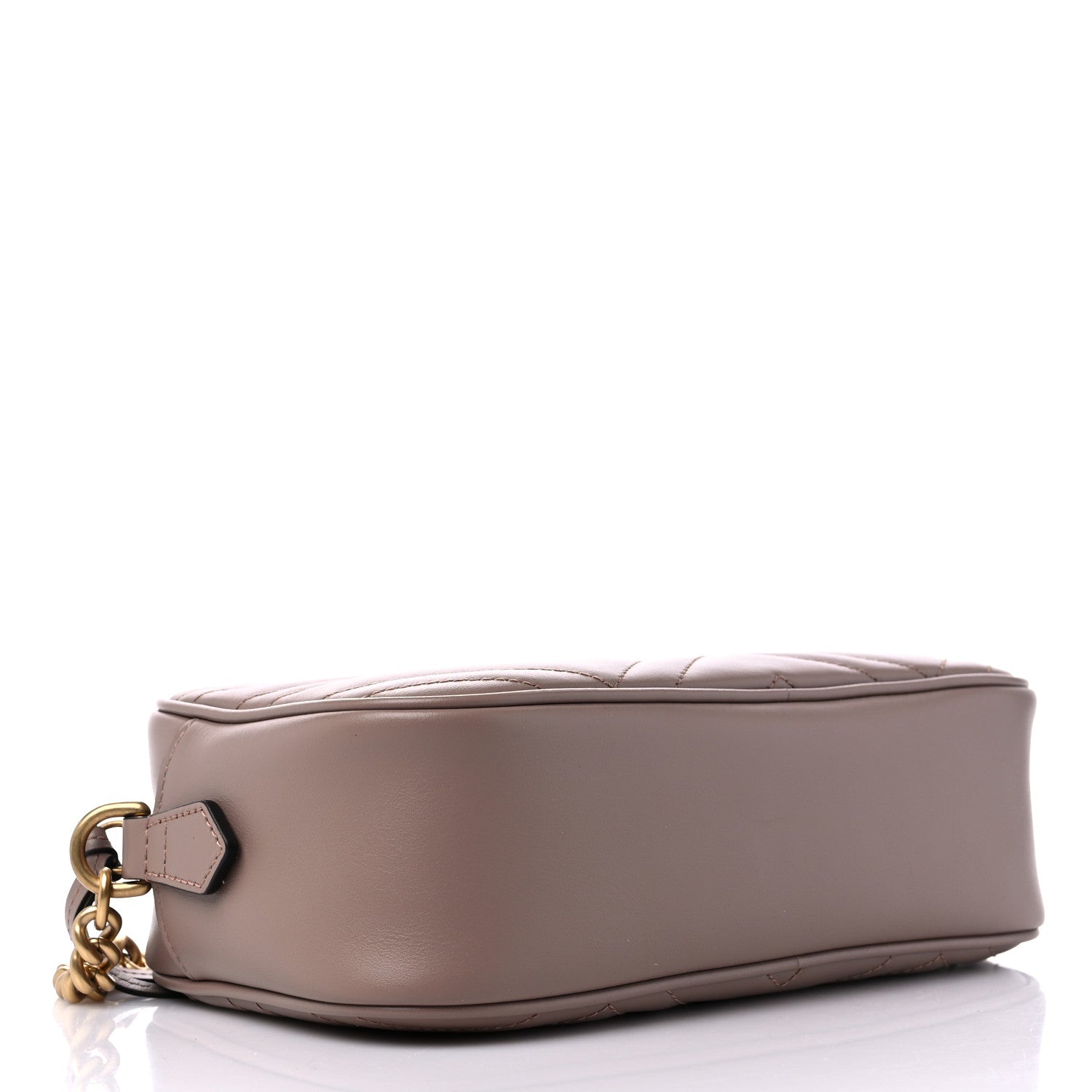 Gucci Calfskin Matelasse Small GG Marmont Chain Shoulder Bag Porcelain Rose 4 of 10