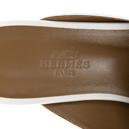 Hermes Calfskin Oz Mules 36 White 6 of 9