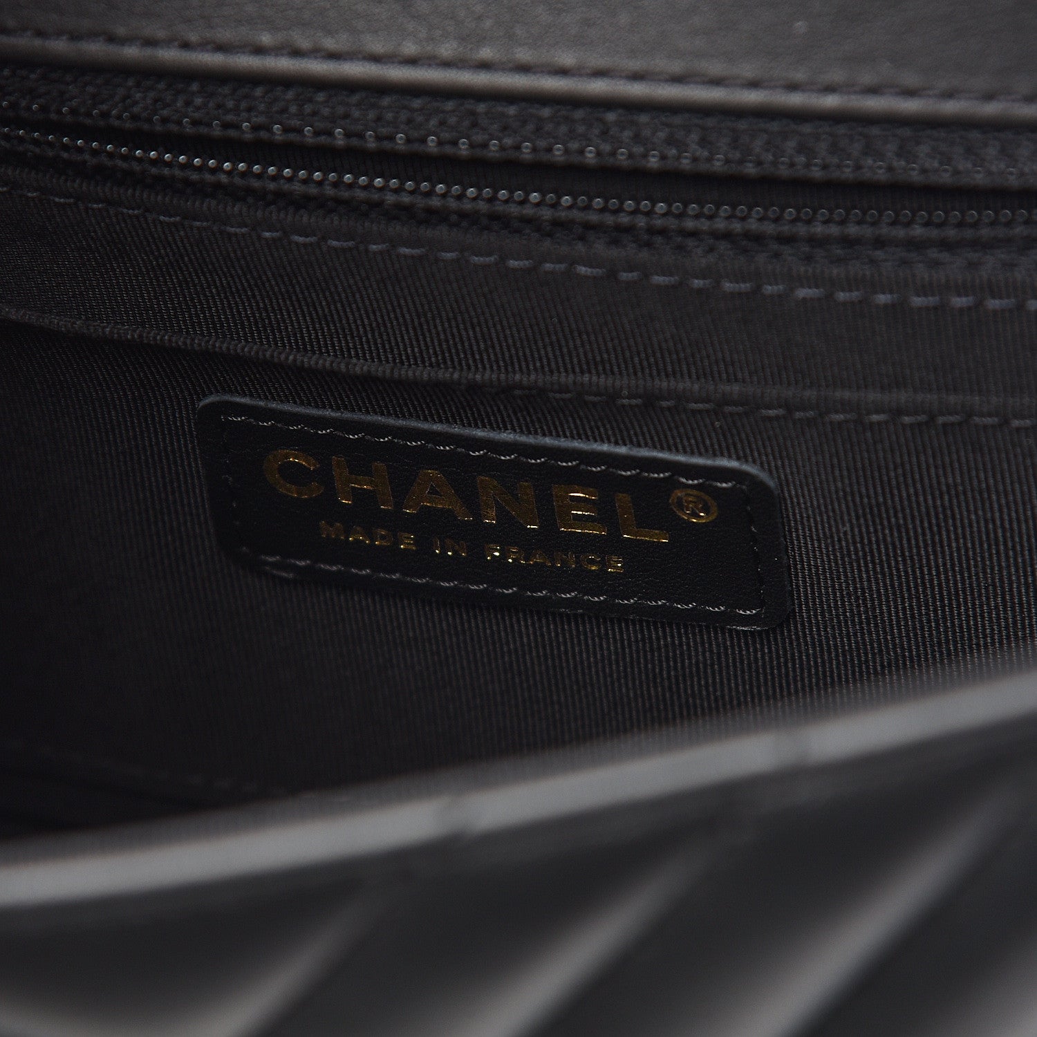 Chanel Calfskin Chevron Quilted Mini Statement Flap Black 6 of 11