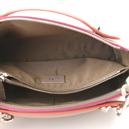 Fendi Vitello Dolce Croc Tail Medium By The Way Boston Bag Tortora Orange Pink 5 of 11