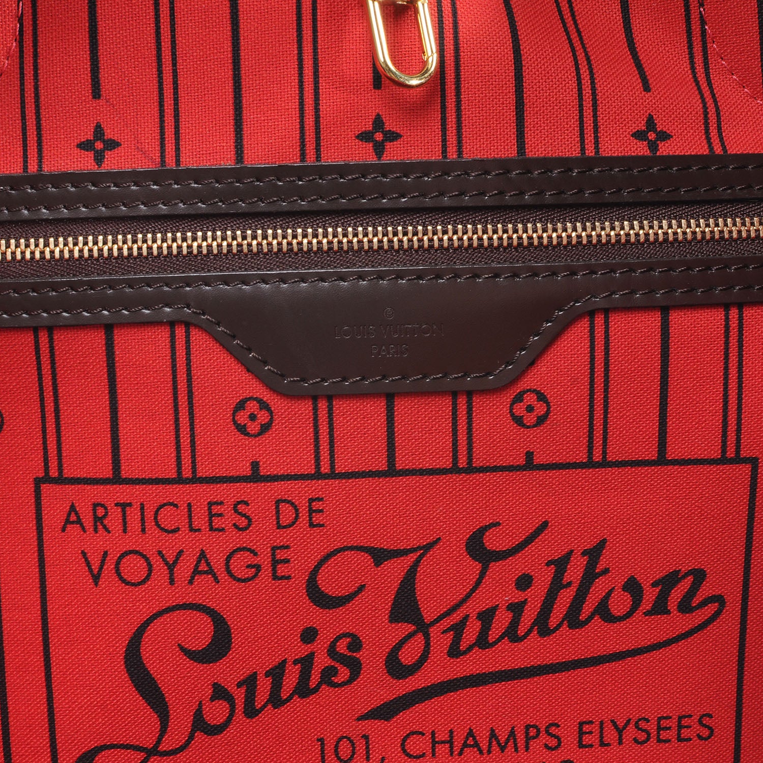 Louis Vuitton Damier Ebene Neverfull GM 7 of 8