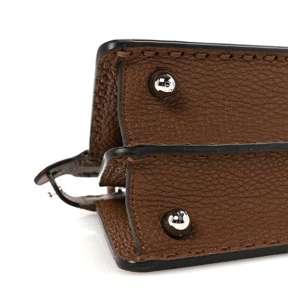 Fendi Cuoio Romano Selleria Petite Peekaboo I SEE U Iconic Satchel Fettuccia 8 of 10