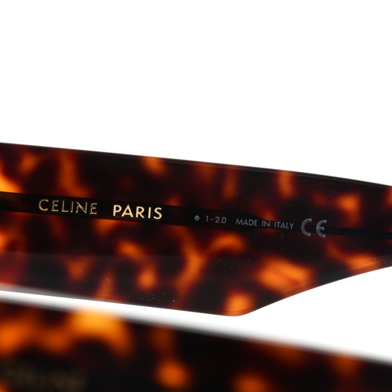 Celine Acetate Rectangular Sunglasses CL400921 Dark Havana 5 of 7