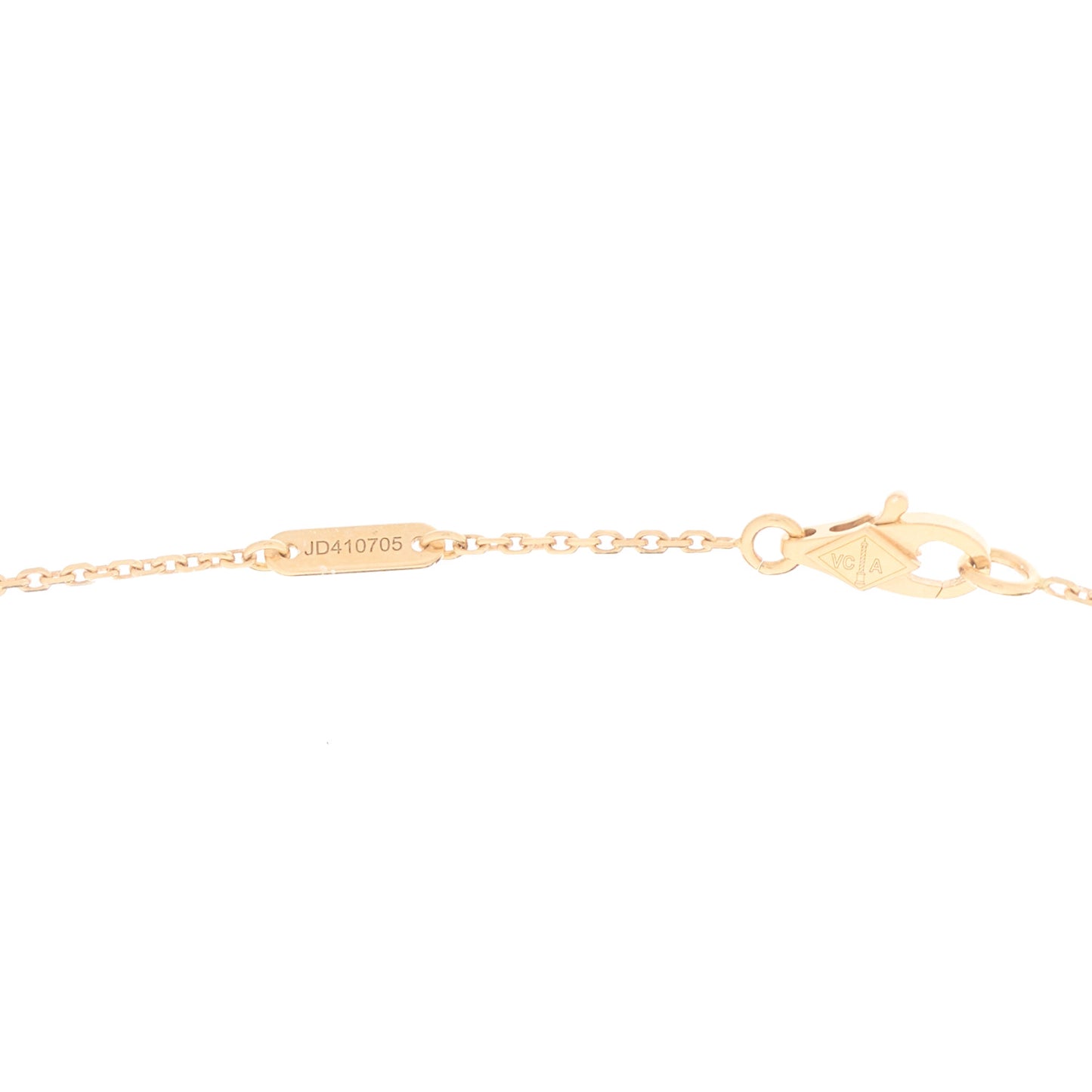 18k Rose Gold Carnelian Sweet Alhambra Heart Pendant Necklace