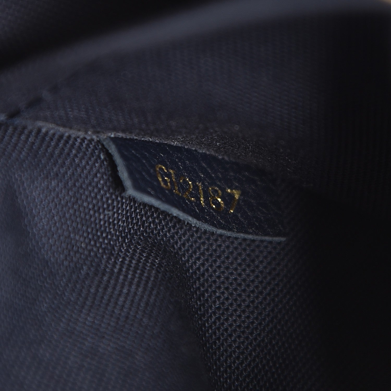 Louis Vuitton Monogram Pallas Clutch Blue Marine 7 of 8