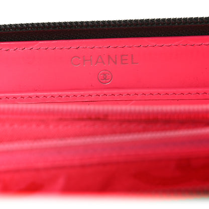 Chanel Calfskin Quilted Cambon Large Gusset Zip Around Wallet Black 6 of 12
