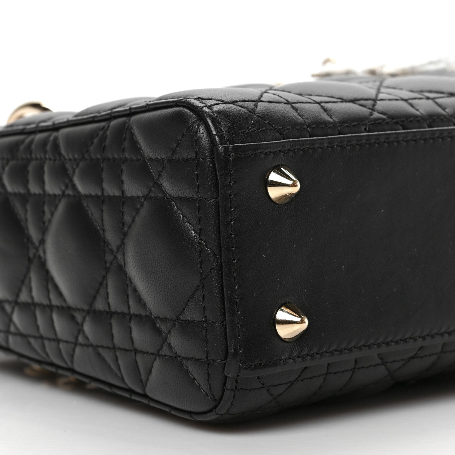 Christian Dior Lambskin Cannage Small My ABCDior Lady Dior Black 7 of 8