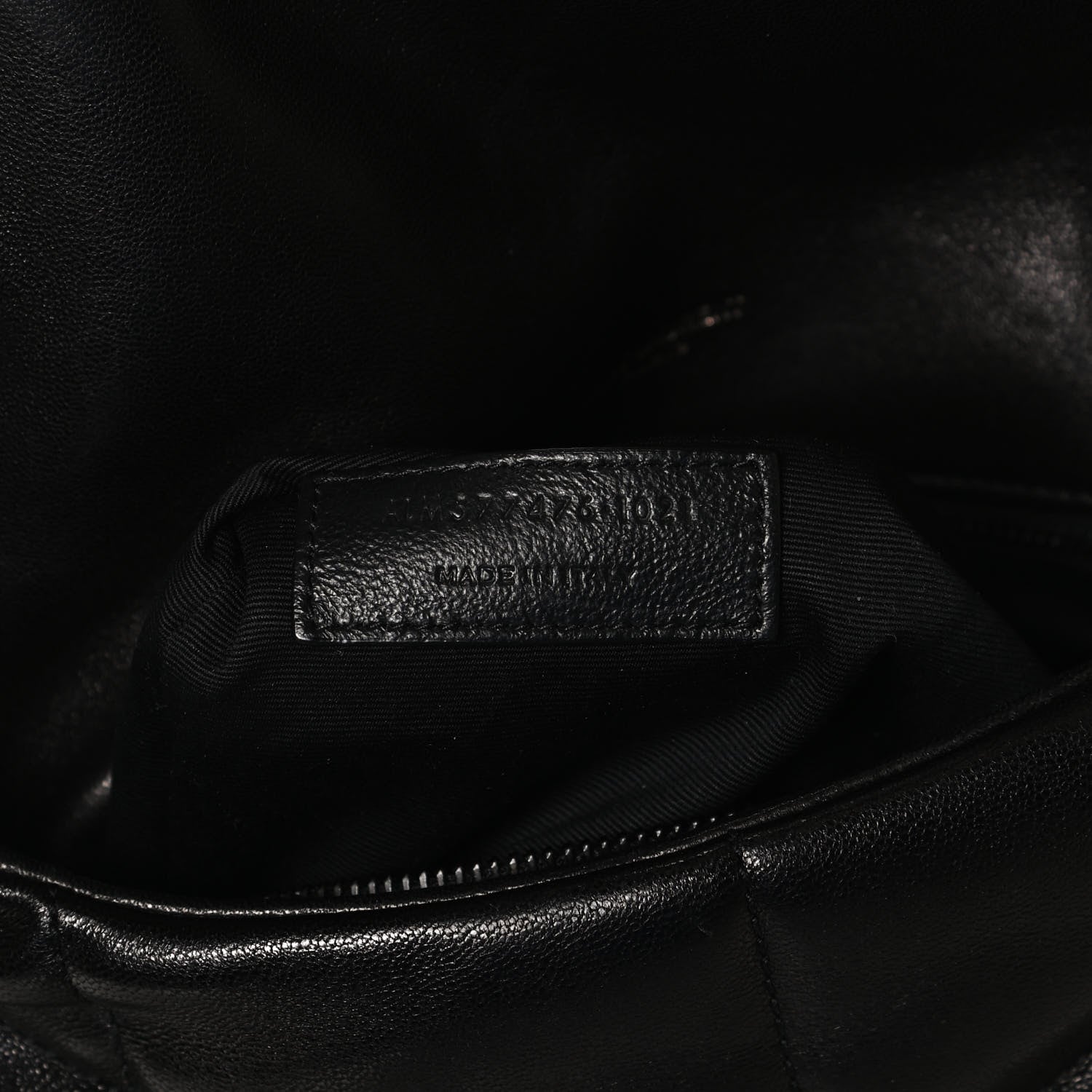 Saint Laurent Lambskin Quilted Small Loulou Puffer Monogram Chain Satchel Black 6 of 9