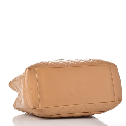 Chanel Caviar Quilted Grand Shopping Tote GST Beige 4 of 30