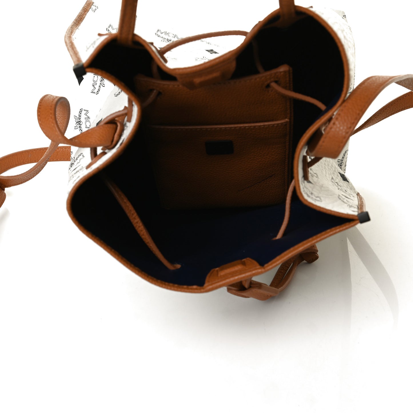Visetos Drawstring Bucket Bag White