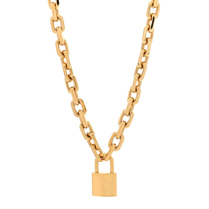 Louis Vuitton LV Edge Necklace Cadenas Gold 1 of 6