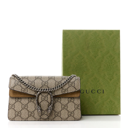 Gucci GG Supreme Monogram Super Mini Dionysus Shoulder Bag Taupe 12 of 12