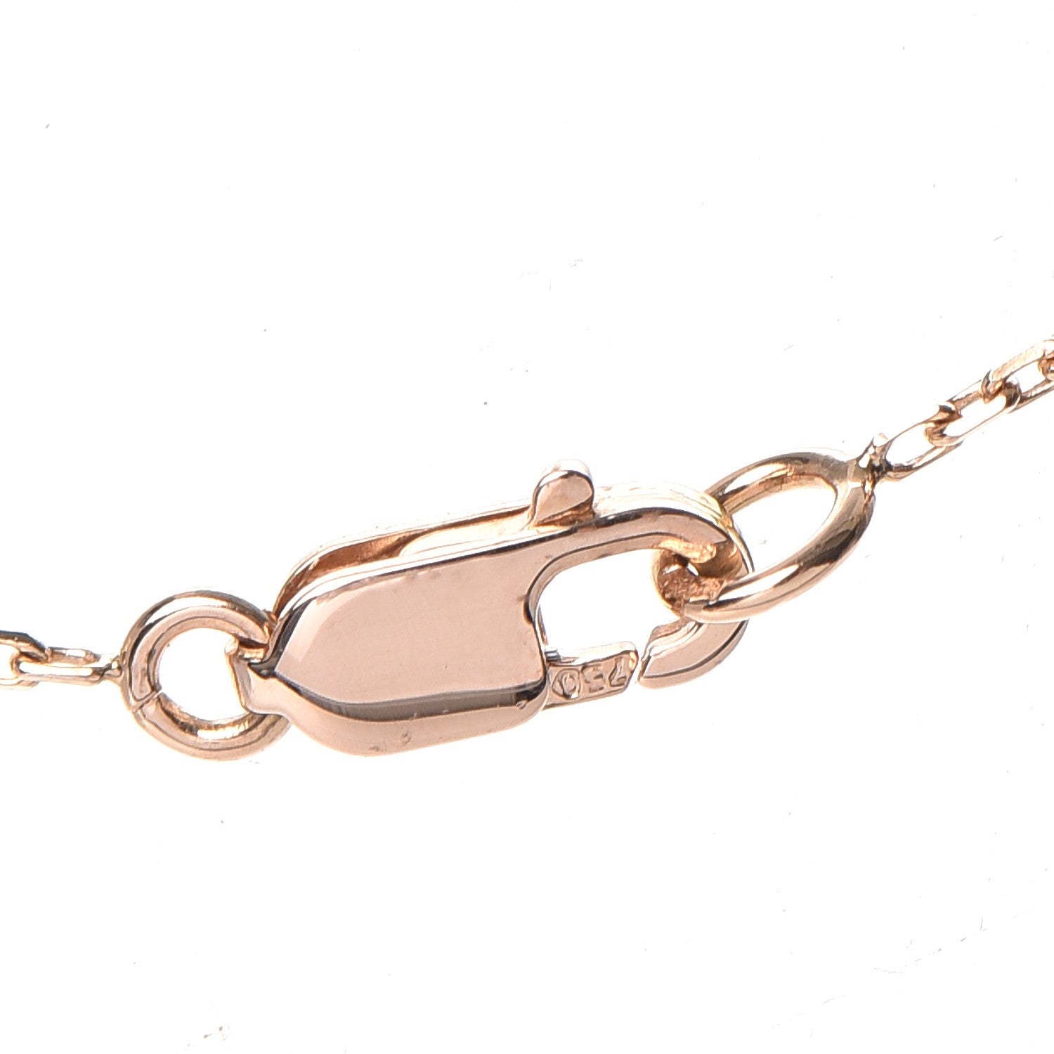 Van Cleef & Arpels 18K Rose Gold Carnelian Sweet Alhambra Heart Pendant Necklace 5 of 8