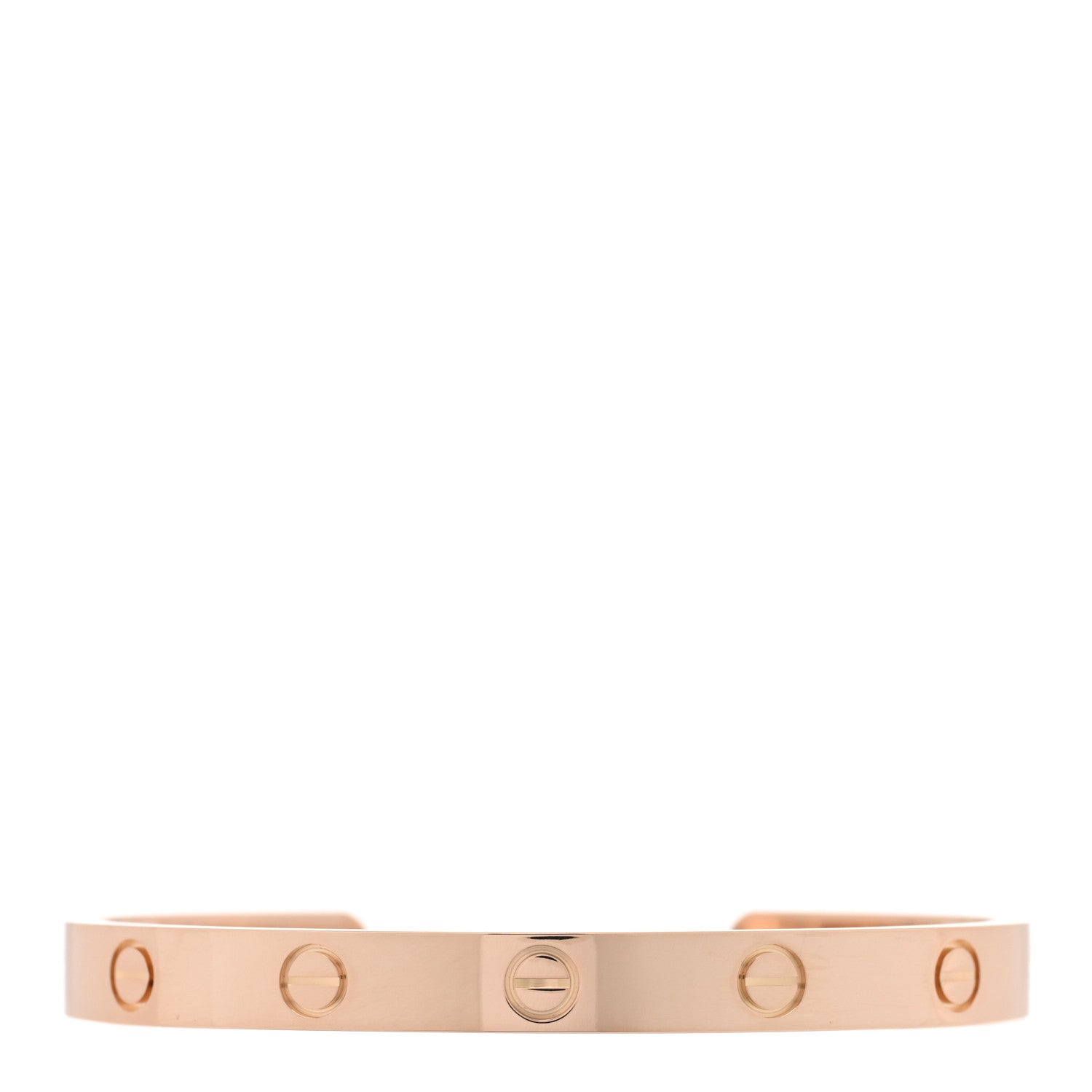 Cartier 18K Pink Gold LOVE Cuff Bracelet 17 2 of 3