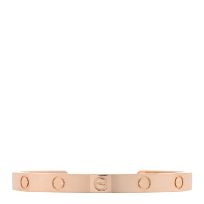 Cartier 18K Pink Gold LOVE Cuff Bracelet 17 2 of 3