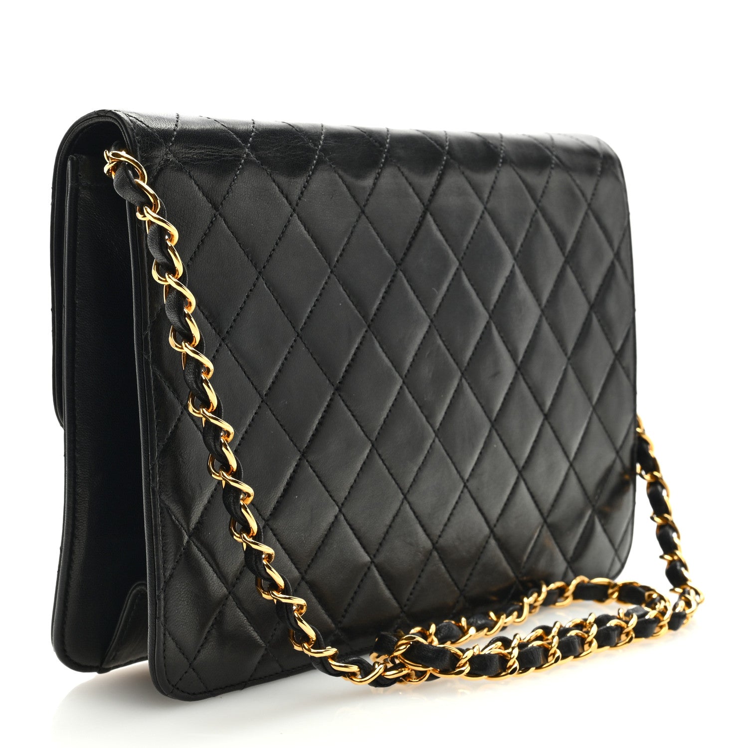 Chanel Lambskin Quilted Small Single Flap Black 3 of 9