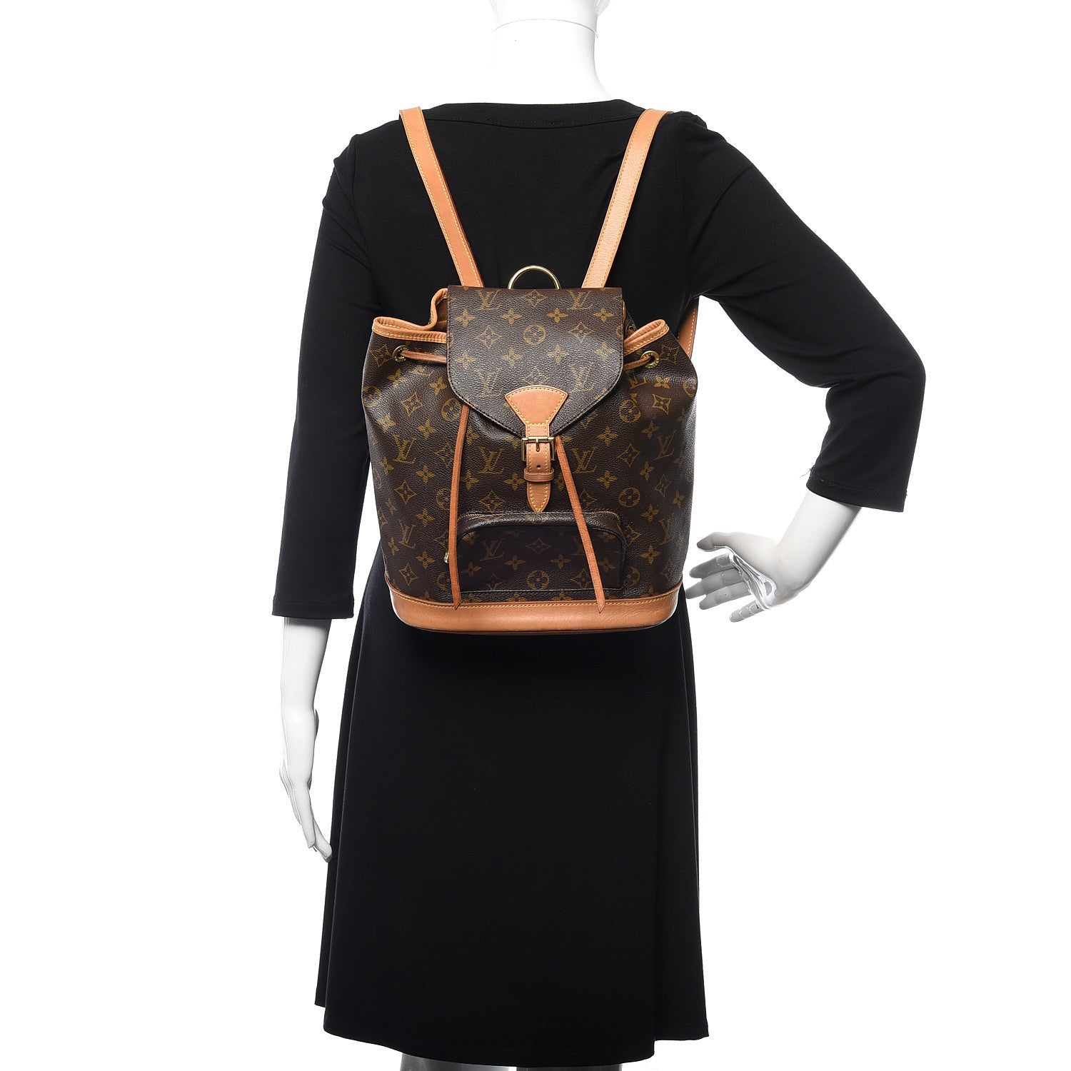 Louis Vuitton Monogram Montsouris MM Backpack 2 of 10