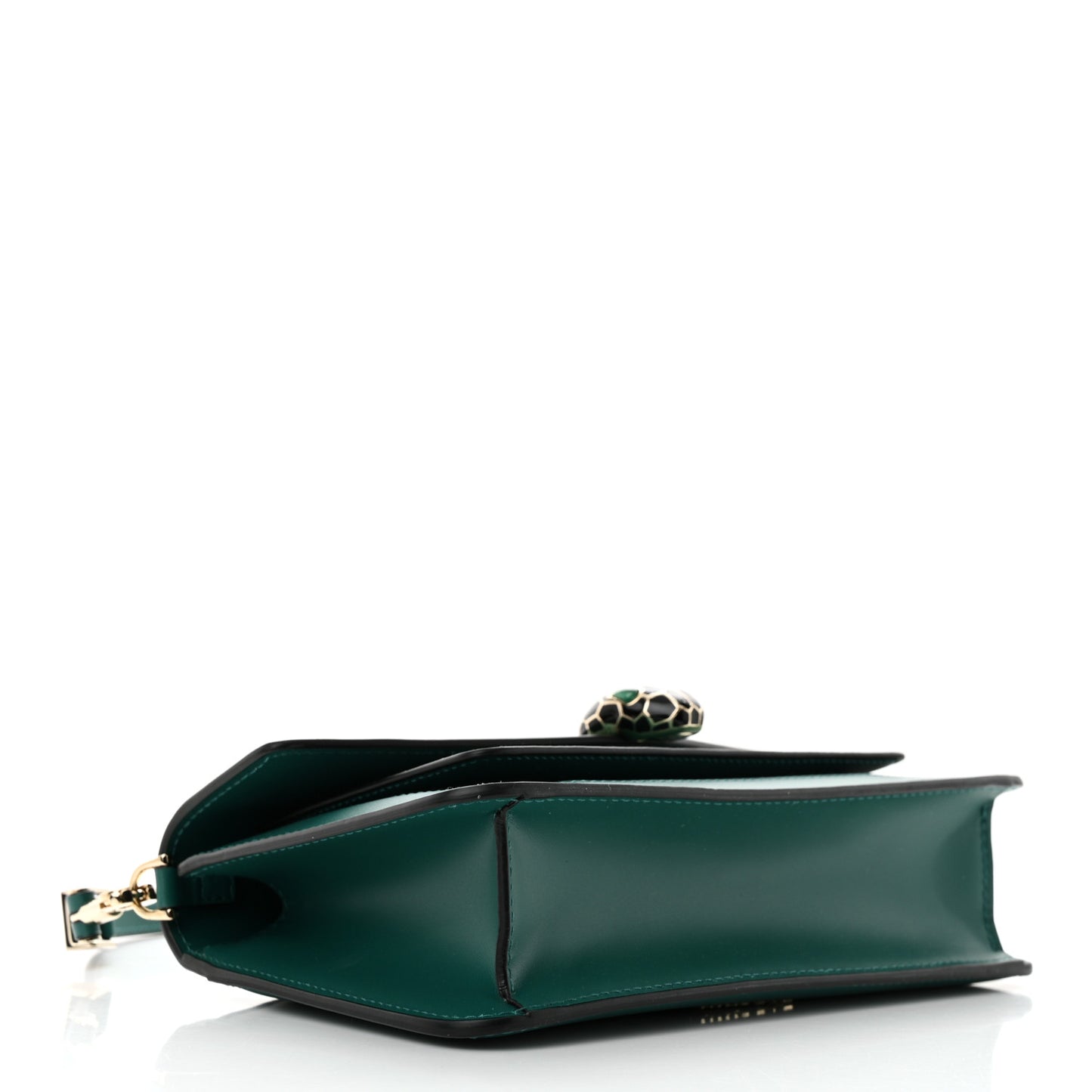 Calfskin Serpenti Forever East West Shoulder Bag Emerald Green