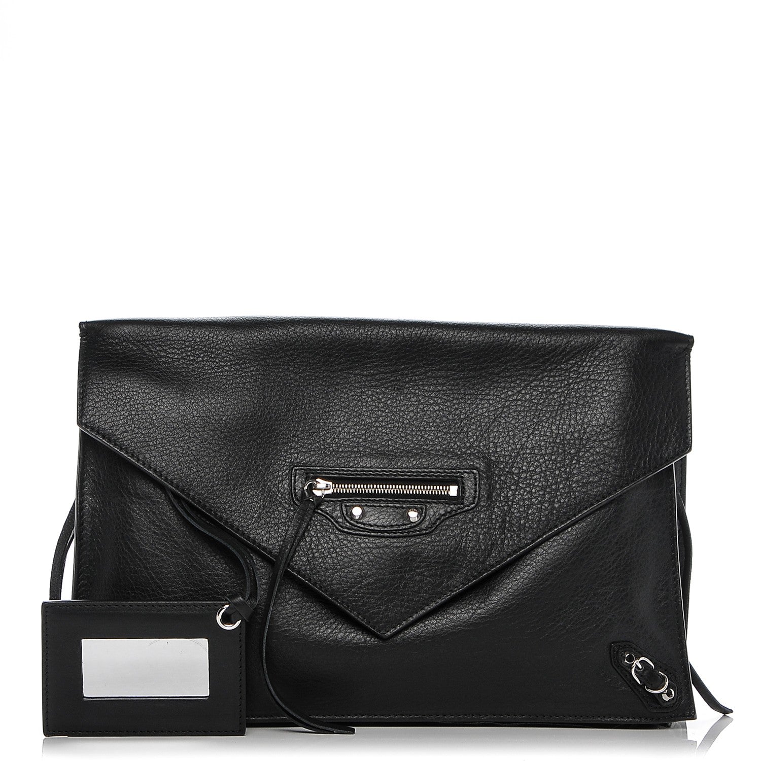 Balenciaga Veau Papier Sight Clutch Black 1 of 7