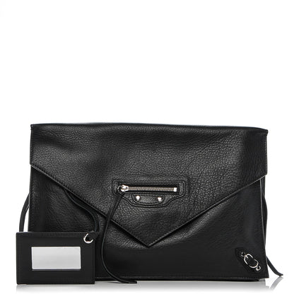 Balenciaga Veau Papier Sight Clutch Black 1 of 7